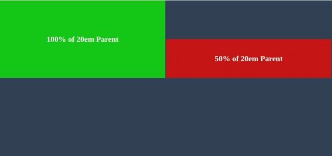CSS-Element mit 100 % Höhe und 20em Elternteil