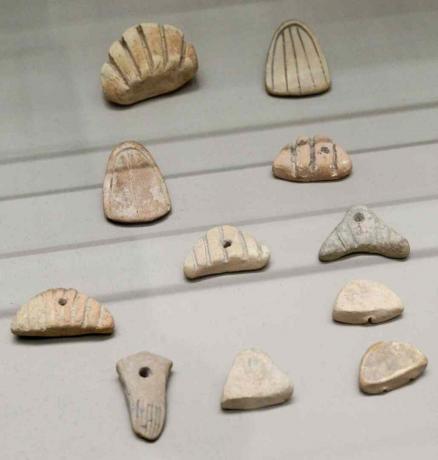 Tonmarken, Uruk-Zeit, ausgegraben aus Susa, Iran