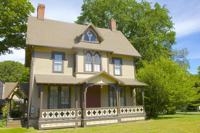 Pfarrhaus der Neugotik c. 1873 in Old Saybrook, Connecticut