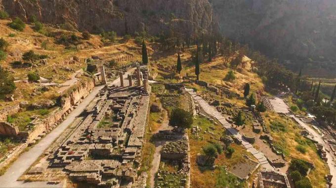 Apollontempel in Delphi, Griechenland